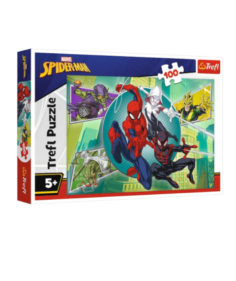 Puzzle 100 - Spider mask / Disney Marvel Spiderman, cod 1674D